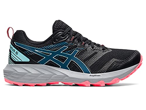 ASICS Women's Gel-Sonoma 6 Running Shoes, 9.5, Black/DEEP SEA Teal