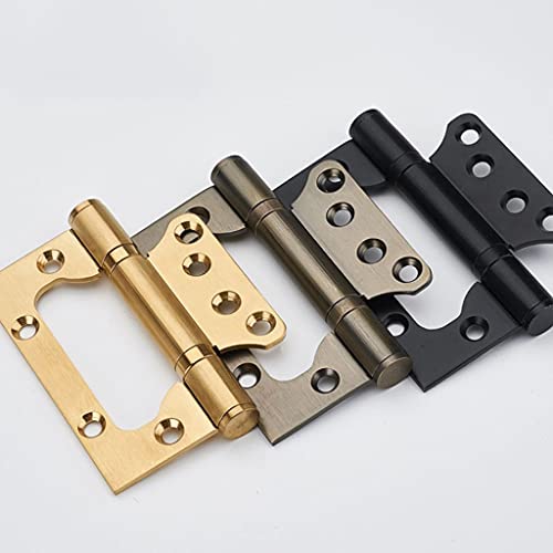 Charnières de porte en bois de 4 pouces en acier inoxydable bronze, lot de 5 pièces robustes