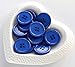GANSSIA 1 Inch (25mm) Dark Blue Color Buttons Sewing Flatback Button for Sewing Pack of 50 PCS