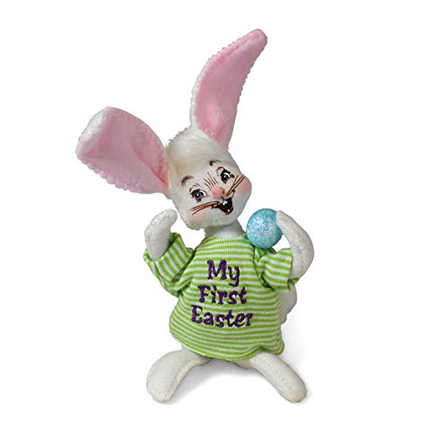 Annalee Lapin de Pâques 12,7 cm statuette décorative en feutre pour table de fête