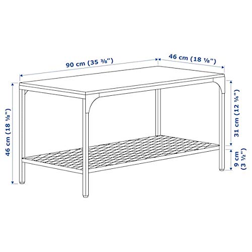 DiscountSeller FJÄLLBO Table basse, noir, 90x46 cm durable et facile d'entretien. Tables basses. Tables basses et d'appoint. Tables et bureaux. Meubles. Respectueux de l'environnement.