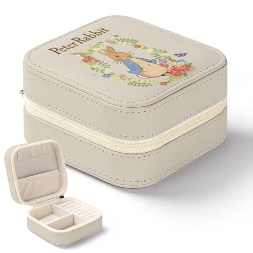 ピーターラビット ジュエリーボックス アクセサリーケース 収納ボックス アクセサリーボックス 正方形 ピアス ネックレス 指輪 コンパクト 持ち運び便利 出張 キャラクター おしゃれ かわいい 女の子 レーディス