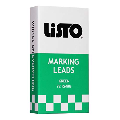 Listo 162 Marking Pencils Refill - GREEN, Box of 72, Grease Pencils/China Marking Pencils/Wax Pencils