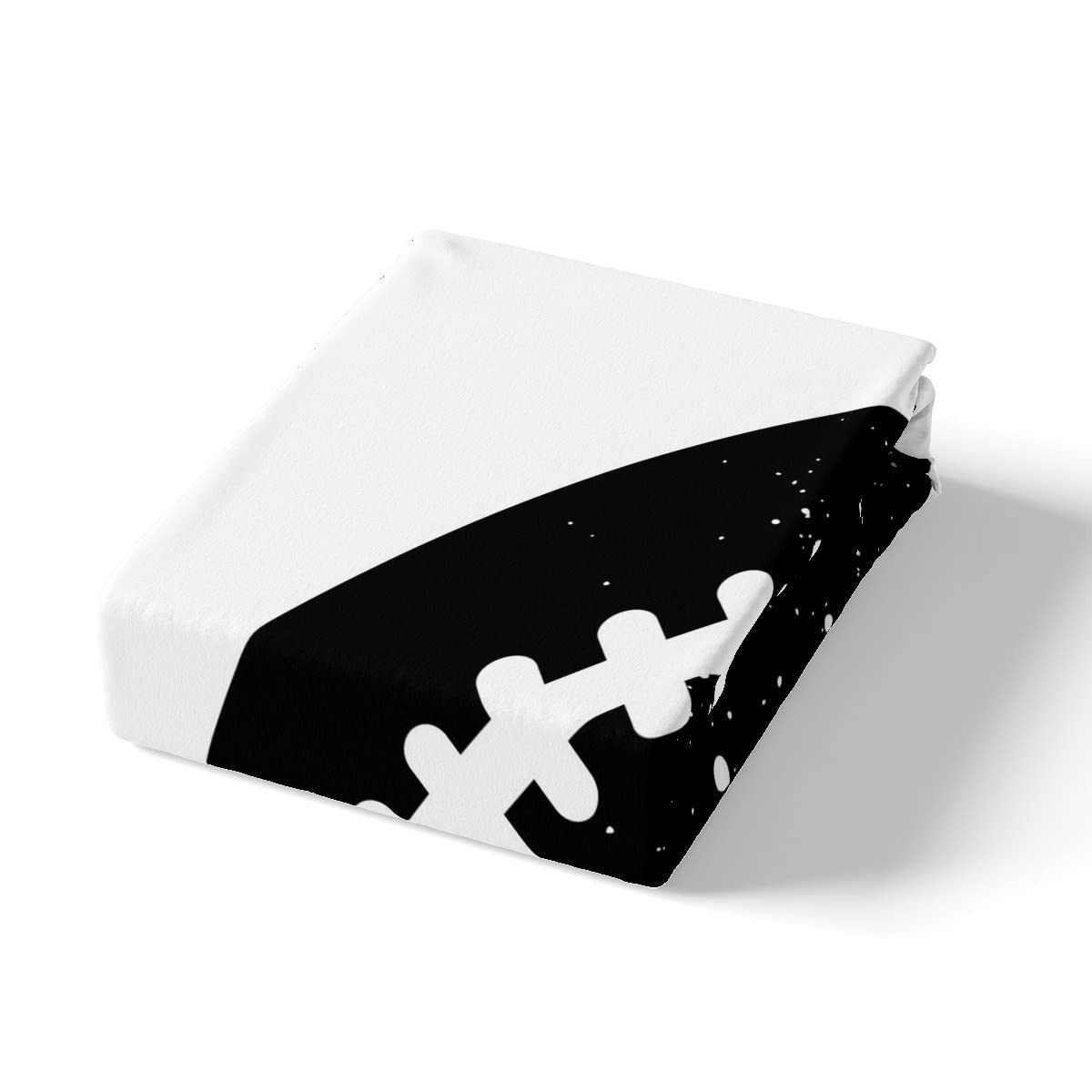 Homewish Rugby Duvet Cover King Size Boys Ball Game Bedding Set Sports Ball Black And White Comforter Cover Football Hobby Activity Bed Set European Sport Competitive Games Room Decor - Image 4