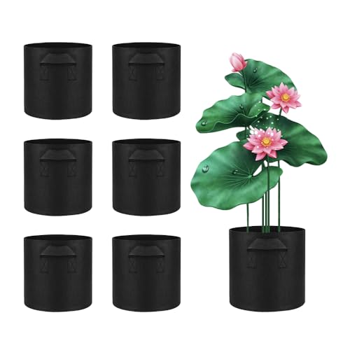 Meckerni 6 Pcs Lily Plant Pots for Pond, 1 Gallon