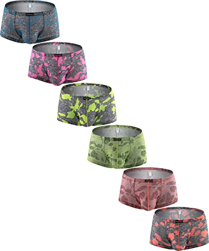 Men's Moisture Wicking Boxer Briefs Soft Pouch Breathable Performance Sport Underwear