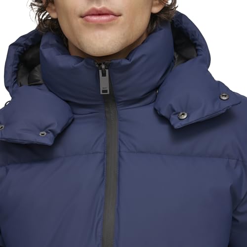 Image of DKNY Men's Quilted Tech Hooded Puffer
