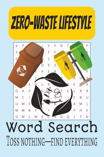 Zero Waste Lifestyle Word Search: Searching for words about Zero