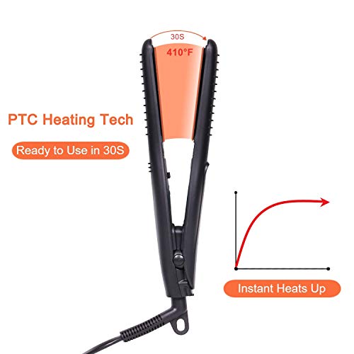 Lovani Mini Flat Iron Travel Size Nano Titanium Dual Voltage Portable Hair For Worldwide Use 0.5 Inch Straightener With Professional Heat Resistant Travelling Bag #TOP1