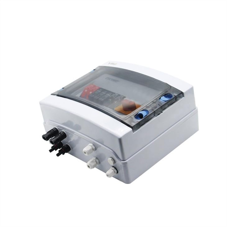 PV Combiner Box 2in1out 1000V DC – IP65, 32A Leitungsschutz, 40kA Überspannungsschutz, 4x 15A Sicherung, Für Solaranlagen Bis 2880W (48V)