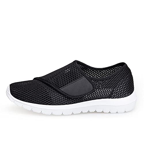Image of LEADER SHOW Men's Casual Comfort Walking Shoes Ultralight Flats Non-Slip Hook & Loop Fashion Sneakers