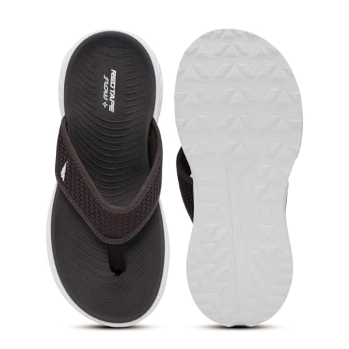 Image of Red Tape Thong Casual Sandals for Men in Dark Grey | Casual Sandals