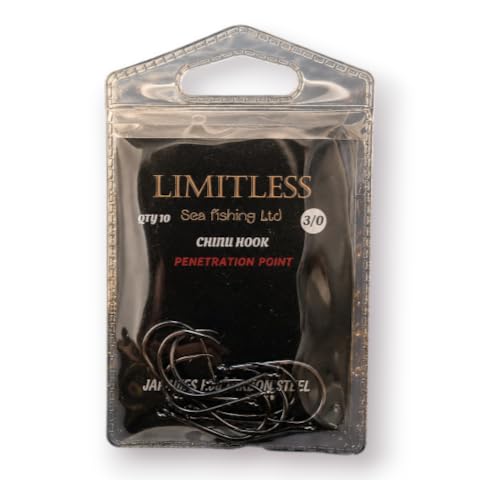 Limitless Chinu fishing hook 10pk (3/0)