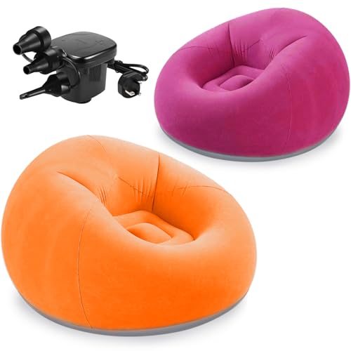 MSYU 2 sillas inflables de puf inflables