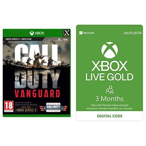 Call of Duty®: Vanguard (Xbox Series X) (Exclusive to Amazon.co.uk) + Xbox Live Gold 3 Months | Xbox - Download Code