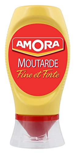 French Strong Amora Digione Senape Moutarde de Dijon Fine et Forte Flacon Souple 265 gr