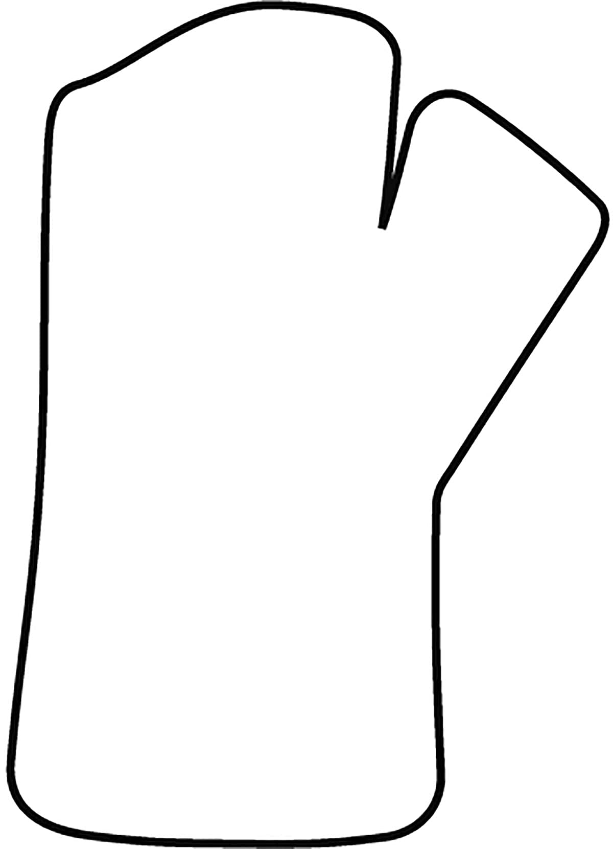 Orfilight Precuts, Rheumatoid Arthritis Resting Splint, 1/8" Mini Perforated - Large - 2 Each / Case - 24-5677-2