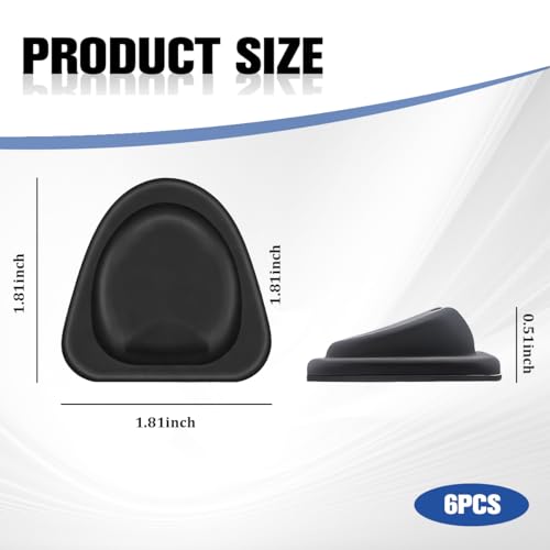 Portavasos para carro 6 piezas silicona negra miniatura 2