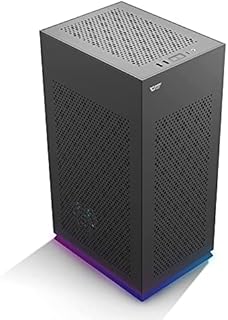 darkFlash DLH21 PC Case Mini Tower Type ITX Case High Cooling Performance High Compatibility Gaming Case with USB 3.0 Type-C Interface (Black)