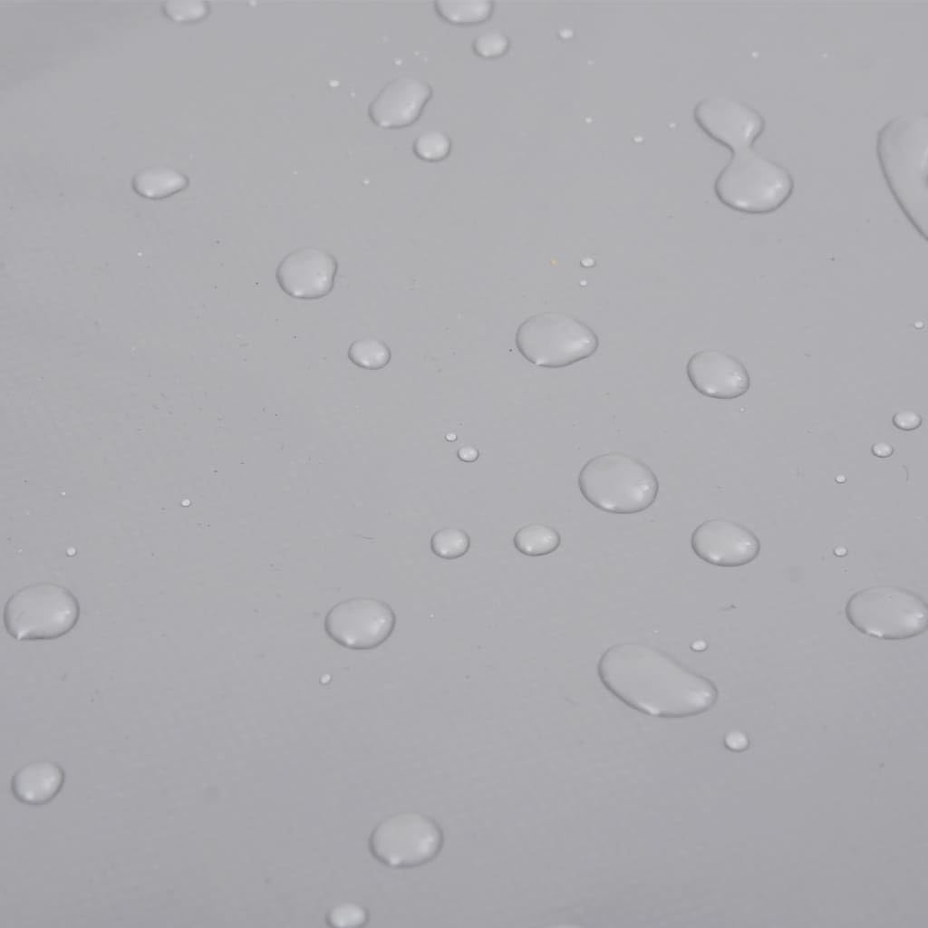 vidaXL Bâche, Couverture de Toit Résistante aux UV, Bâche de Protection pour Meuble de Jardin Remorque Voiture Extérieur, Gris 3x5 m 650 g/m²