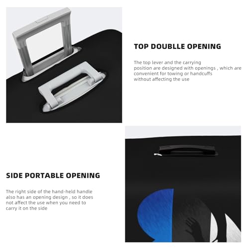 Travel Luggage Cover Estonia Estonians Flag Heart Fashion Washable Baggage Suitcase Protector Fit For Luggage Small4