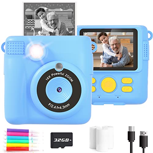 Anchioo Instant Print Camera Toys for Toddlers Age 38,Boys and Girls