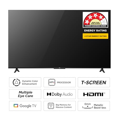 TCL 139 cm (55 inches) Metallic Bezel-Less Series 4K Ultra HD Smart LED Google TV 55P655 - Image 2