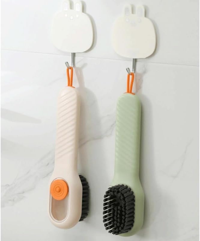 Liquid Addition Shoe Brush Multi-Functional Cleaning Household Press Soft Laundry