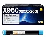 DTGTEX X950 Toner Cartridge Compatible for Lexmark X950 X950X2KG X950X2CG X950X2MG X950X2YG Toner Cartridges for Lexmark X950 X952 X954 X950de X952dte X954dhe Printers Cyan