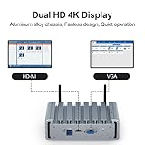 VENOEN Firewall Micro Appliance 2.5gbe Firewall mini PC Celeron J4125, 4x2.5GbE I225-V LAN Firewall Router PC, 8GB RAM 256GB SSD Fanless PC, AES-NI, HD, VGA, 2xUSB 3.0, SIM Slot, VPN Server - Image 7