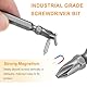 QUARKZMAN 2tlg Bit Set Schrauberbit-Set, PH2 6x110mm Magnetisch Bitsatz Schraubendreher Power S2 Stahl Doppelseitige Schlagschrauber Zubehör für Elektrowerkzeuge, Grau