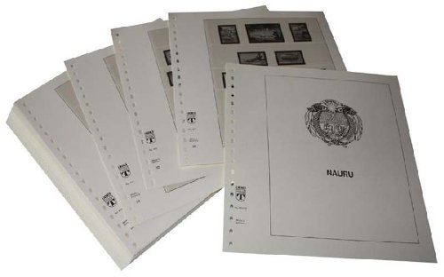 Feuilles LINDNER Nauru 1985-2007 en carton fort de qualité