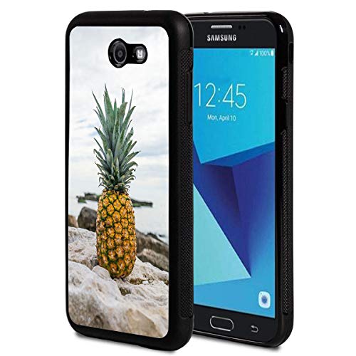 Galaxy J7 Prime (2016) G610 Case,Vobber Slim Anti-Scratch Architecture TPU Shockproof Protective Case Cover for Samsung Galaxy J7 Prime 2016 G610   On7 2016,Pineapple Rocks Beach