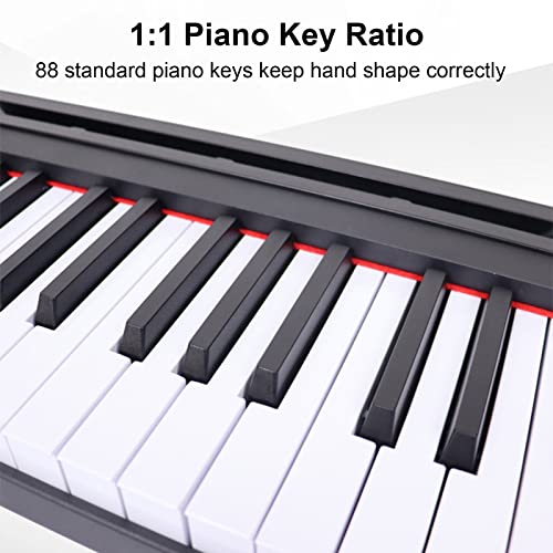 Piano numérique pleine grandeur à 88 touches, clavier électrique portable, haut-parleur intégré, connexion Bluetooth MIDI, pédale de maintien, sac de transport for tous les niveaux d’expérience. - Les Beatles, Paul McCartney, John Lennon, RIngo Starr, George Harrison Piano numérique pleine grandeur à 88 touches, clavier électrique portable, haut-parleur intégré, connexion Bluetooth MIDI, pédale de maintien, sac de transport for tous les niveaux d'expérience. – Image 3