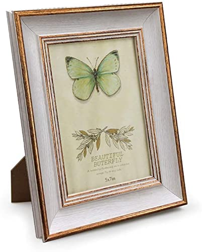 Afuly Bilderrahmen 13x18cm Holz - Vintage Rustikal Mit Perlen Dekor