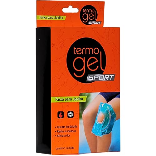 Termogel Faixa Térmica Para Joelho Em Gel Único Azul