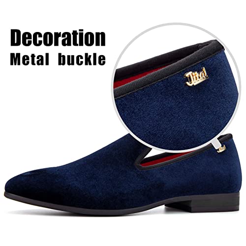 Image of JITAI Men's Dress Shoes - Casual Rubber & Leather Loafers for Men - Fashion Business Formal Wear