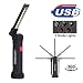 Rechargeable LED Work Lights Cob Work Lights Pocket Emergency Inspection Lamp Tools for Men for Car Repairing, Workshop, Home Using [2018 Big Size]