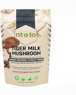 Tiger Milk Mushroom Supplement (Lignosus Rhinocerus) 3oz (85g) | Supports Lungs & Respiratory Health - Herbal Extract - Non-GMO, Vegan, Organic | 40 Servings