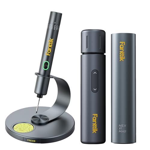 Fanttik T1 Max Soldering Iron Kit, Cordless Soldering Iron & S1 Capsule Deluxe Cordless Screwdriver