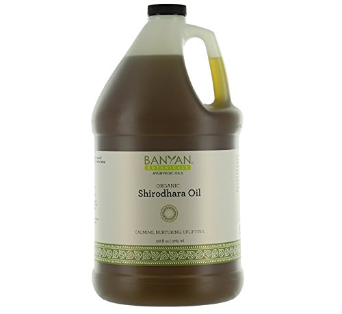 Banyan Botanicals Organic Shirodhara Oil - USDA Certified Organic, 128 oz - Calming, Nurturing, Uplifting - A tridoshic Blend That Clears and Calms The Mind*