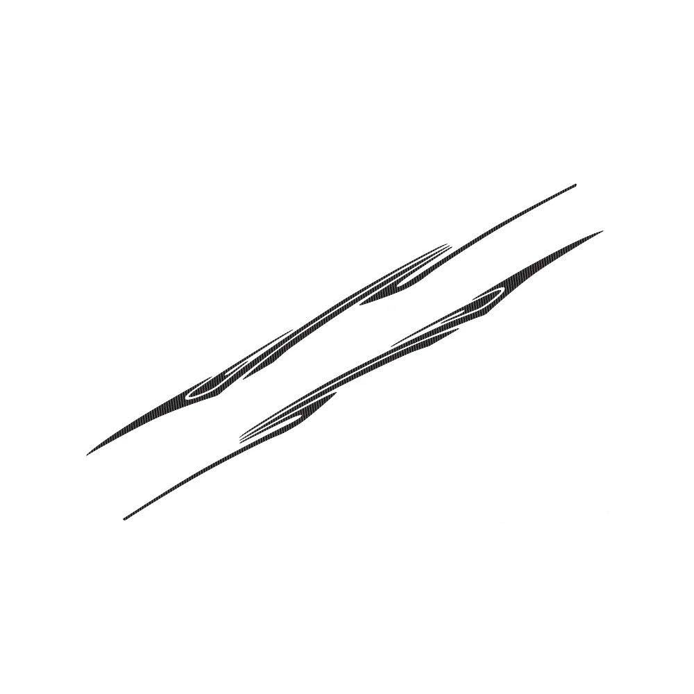 for Hyundai Kona Waist Graphics Stripes Vinyl Decals Auto Decoration Accessories(Carbon Fiber)