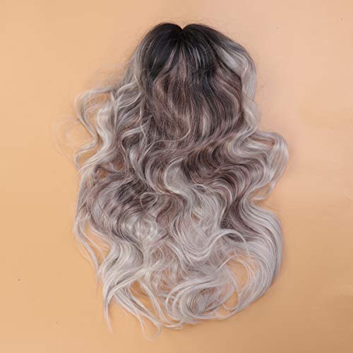 FRCOLOR Perucas Encaracoladas Mulheres Peruca de Cabelo Comprido Cabelo Sintético Loiro Resistente A