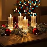 Safe for Kids, Pets & Senior-Friendly: Flameless and heat-free, these LED candles offer the beauty of real candles without safety concerns. Ideal around curtains, Christmas trees, table settings, and family spaces
