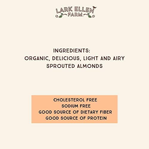 PREMIUM Organic Sprouted Almonds, Certified USDA Organic & Steam Pasteurized Raw California nuts (10 OZ) - Thumbnail 5