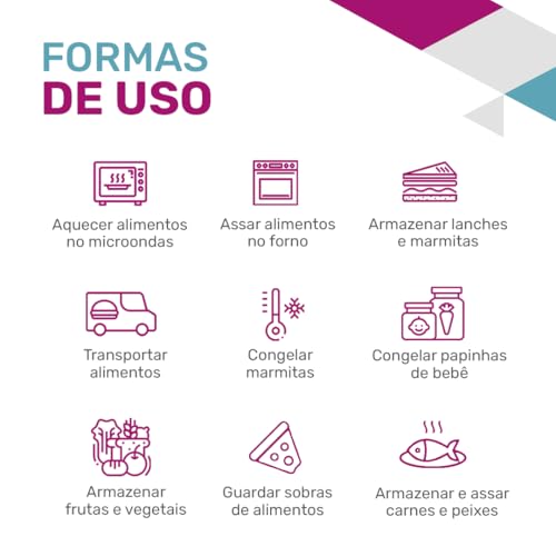 Kit 2 Potes de Vidro Retangular com Tampa Hermética 2260ml (Branco)