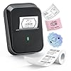 Label Maker Machine with Tape, ETIKEZ PM260 2 Inch Bluethoooth Label Printer, Inkless Sticker Printer for Home, Business, Office Organization, Portable Thermal Printer with 1.57'' x1.18'' Labels,Black