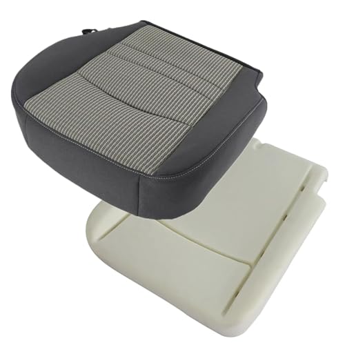NLQR Front Driver Side Bottom Cloth Replacement Seat Cover & Foam Cushion Compatible with Dodge Ram 1500 2500 3500 4500 5500 2009 2010 2011 2012