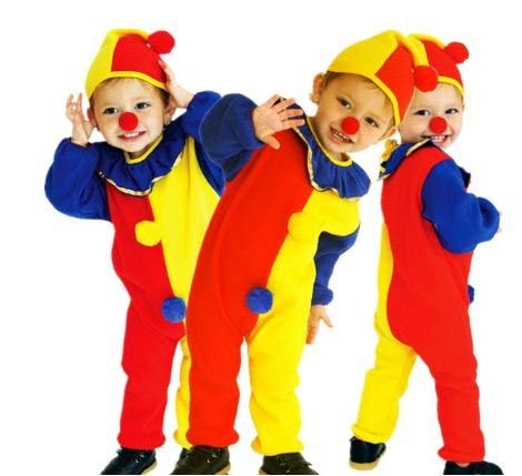 Fancydressworld Unisex Halloween Joker Costumes Children circus clown Cosplay Kids droll Role play April Fool 's Day Purim Christmas party dress | Fancy Dress | Birthday B'day Gift