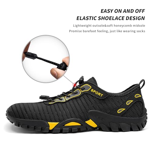 Image of SOBASO Water Shoes Women Men Quick Drying Swim Beach Aqua Shoes for Water Sport Diving Hiking Sailing Travel